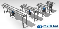 Multitec delivered a small belt conveyors, stainless steel Multitec delivered a small belt conveyors, stainless steel